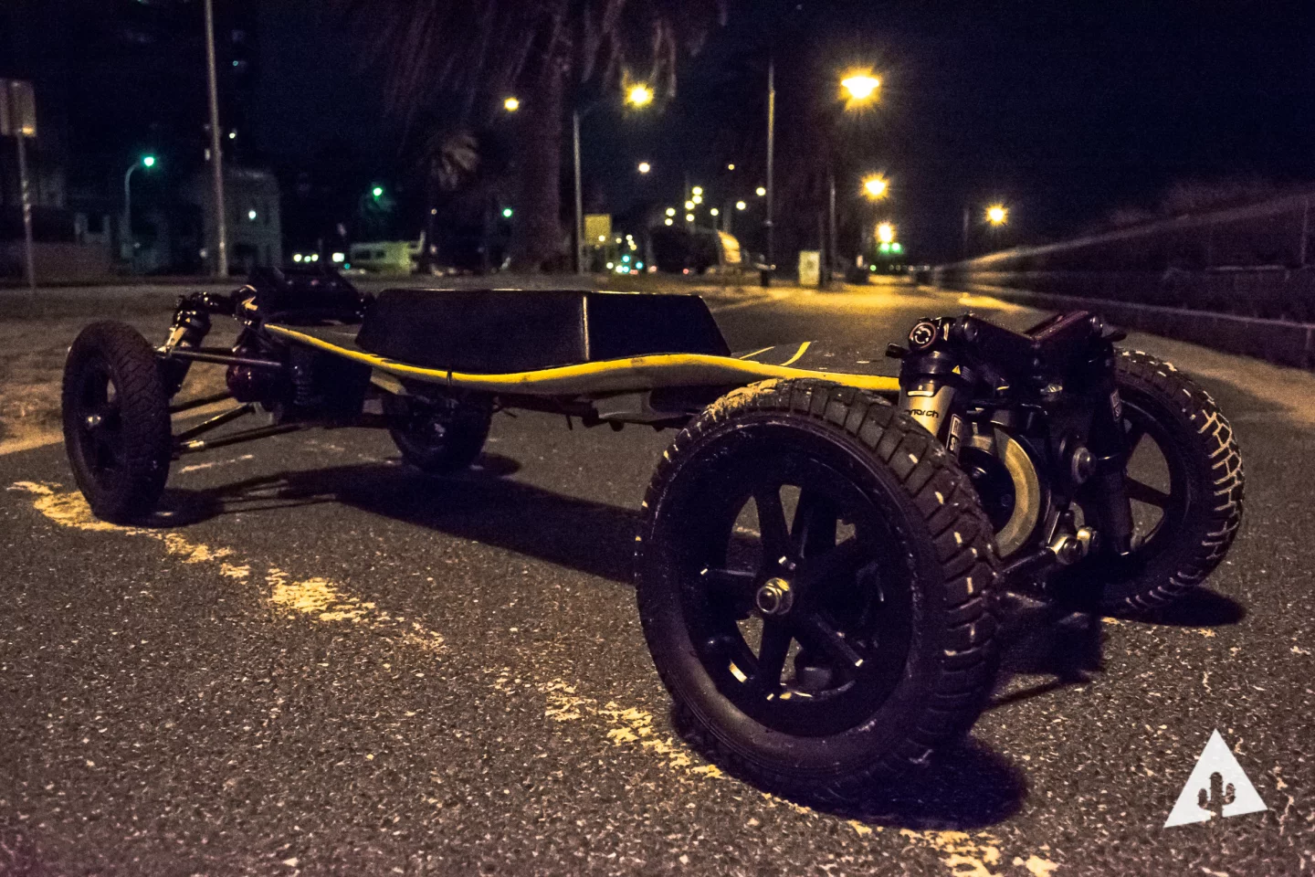 The BajaBoard design team set out to find a way to squeeze speed, stability, agility, versatility, toughness and compactness into one skateboard