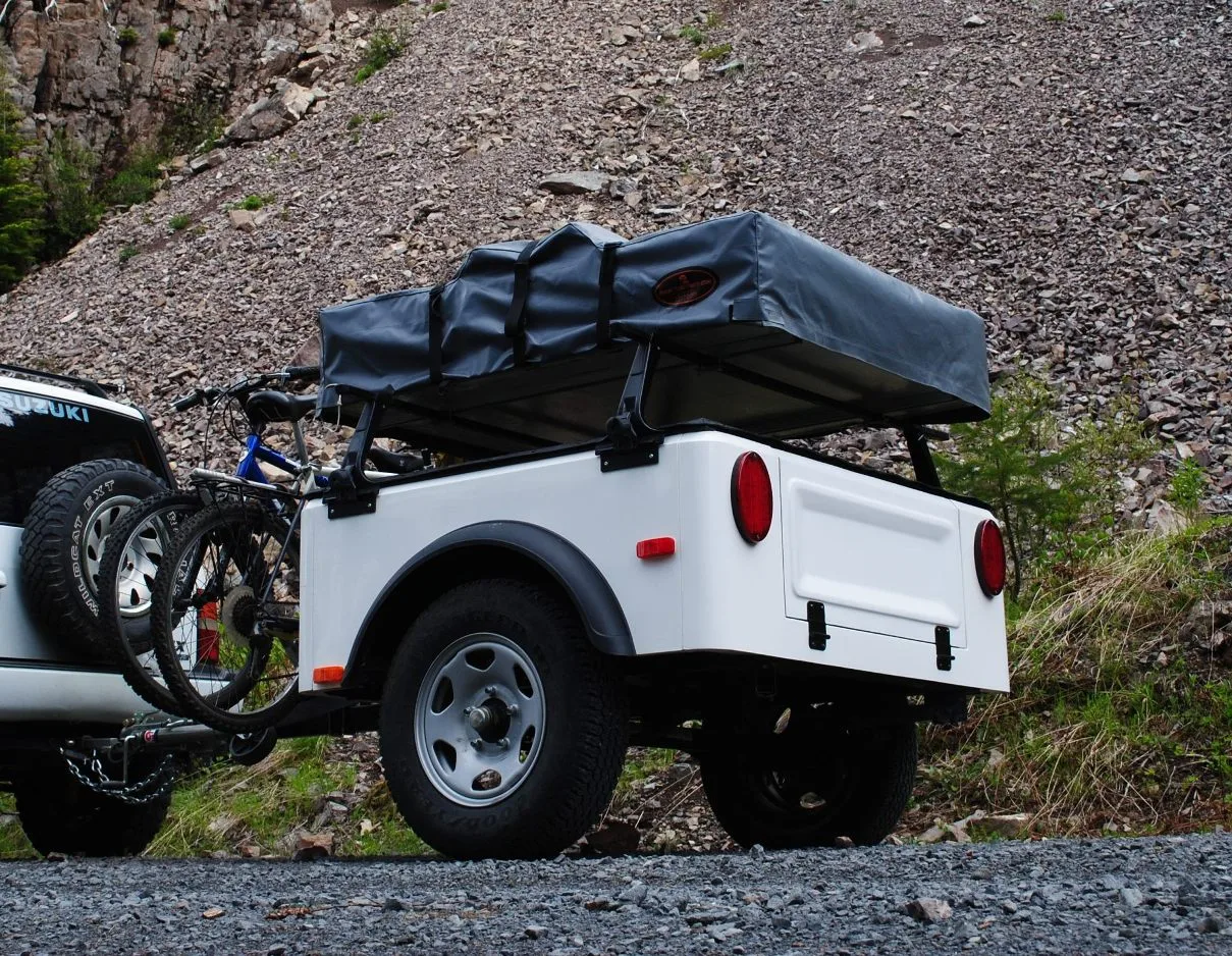 The Dinoot Trailer is a modular camping and gear hauling trailer