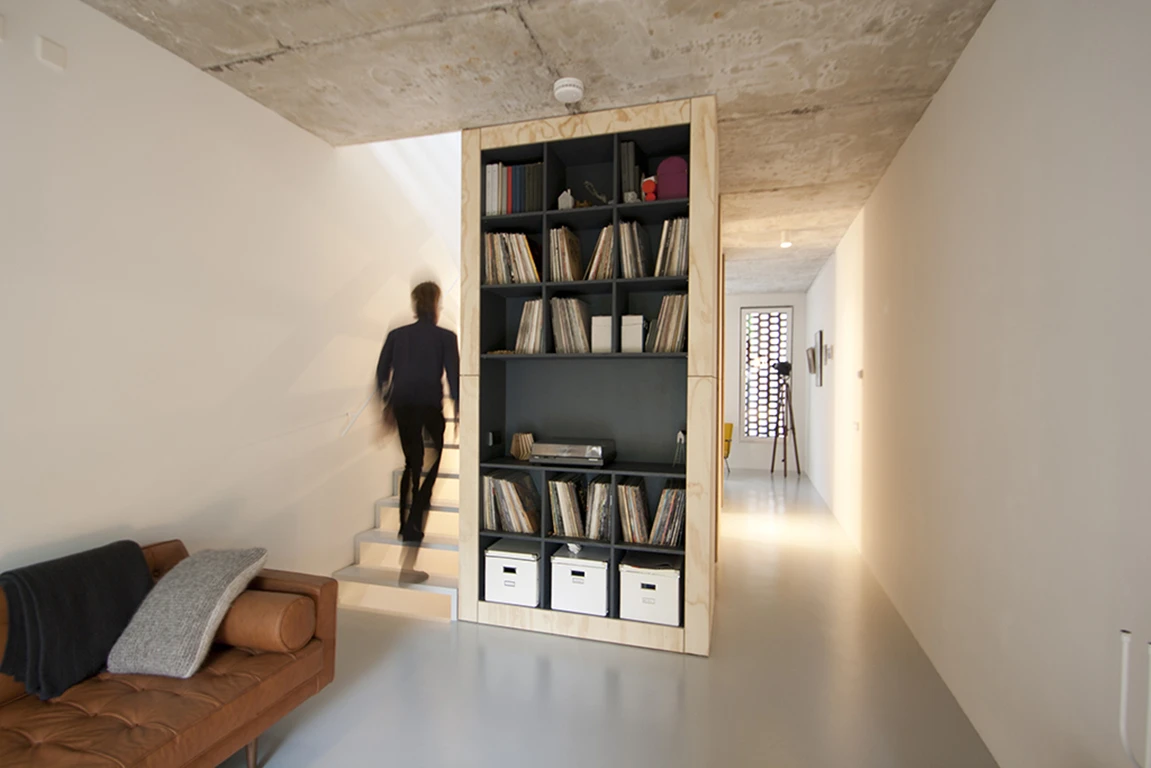 The SkinnyScar's second floor features a library and lounge
