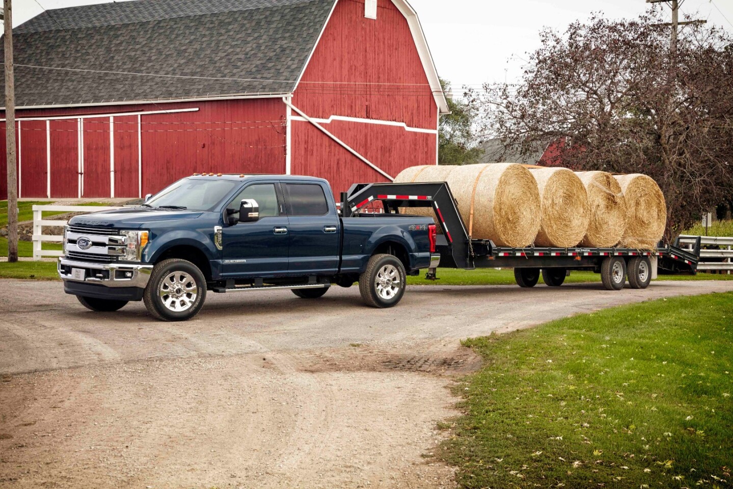 Towing capacity varies based on the trailer you've got fitted