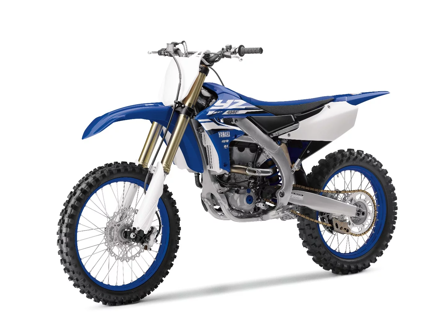 2018 Yamaha YZ450F: left three quarter view