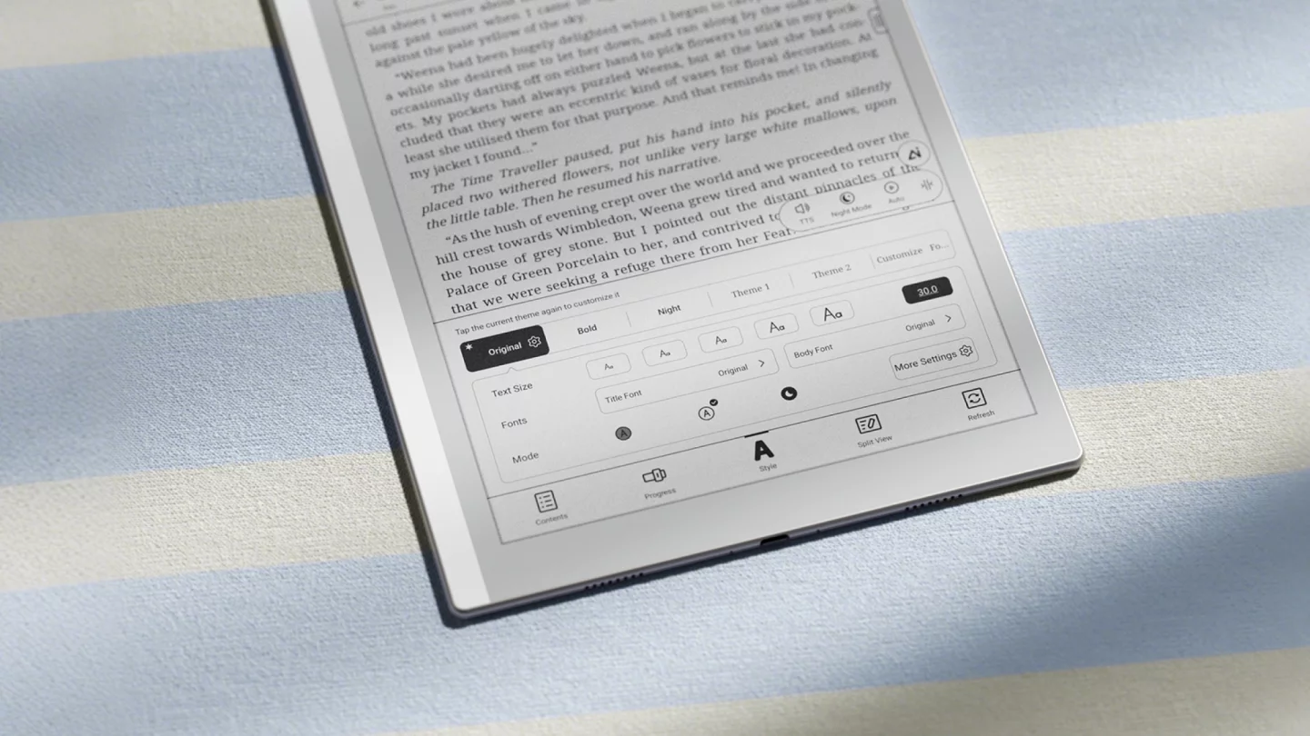 The Go 10.3 (Gen II) supports handwritten annotations, templates, and FreeMark for note-taking across all apps