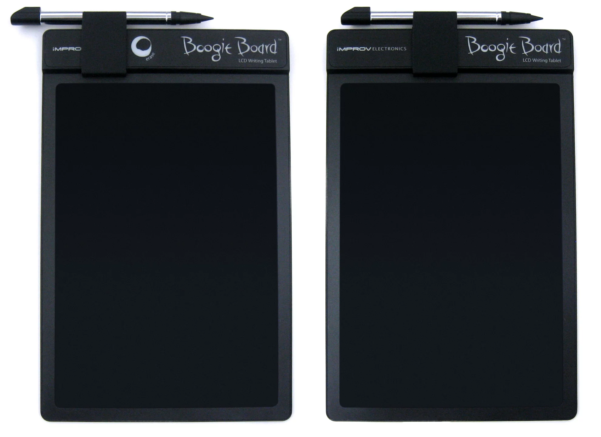 The original Boogie Board with stylus clip