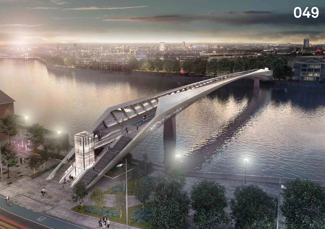 A bridge with raised edges (Image: NEP Bridge Competition)