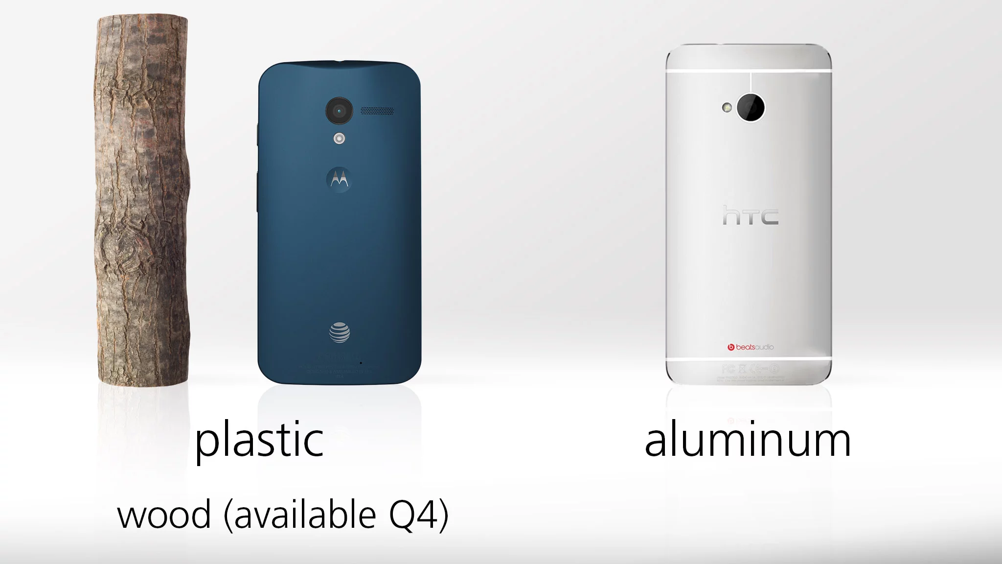 AT&T customers can customize the Moto X with a variety of colors, accents, and textures (wood image: Shutterstock)