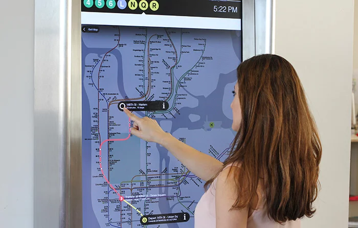 The one feature that's certain to be used by most riders though is the interactive subway map