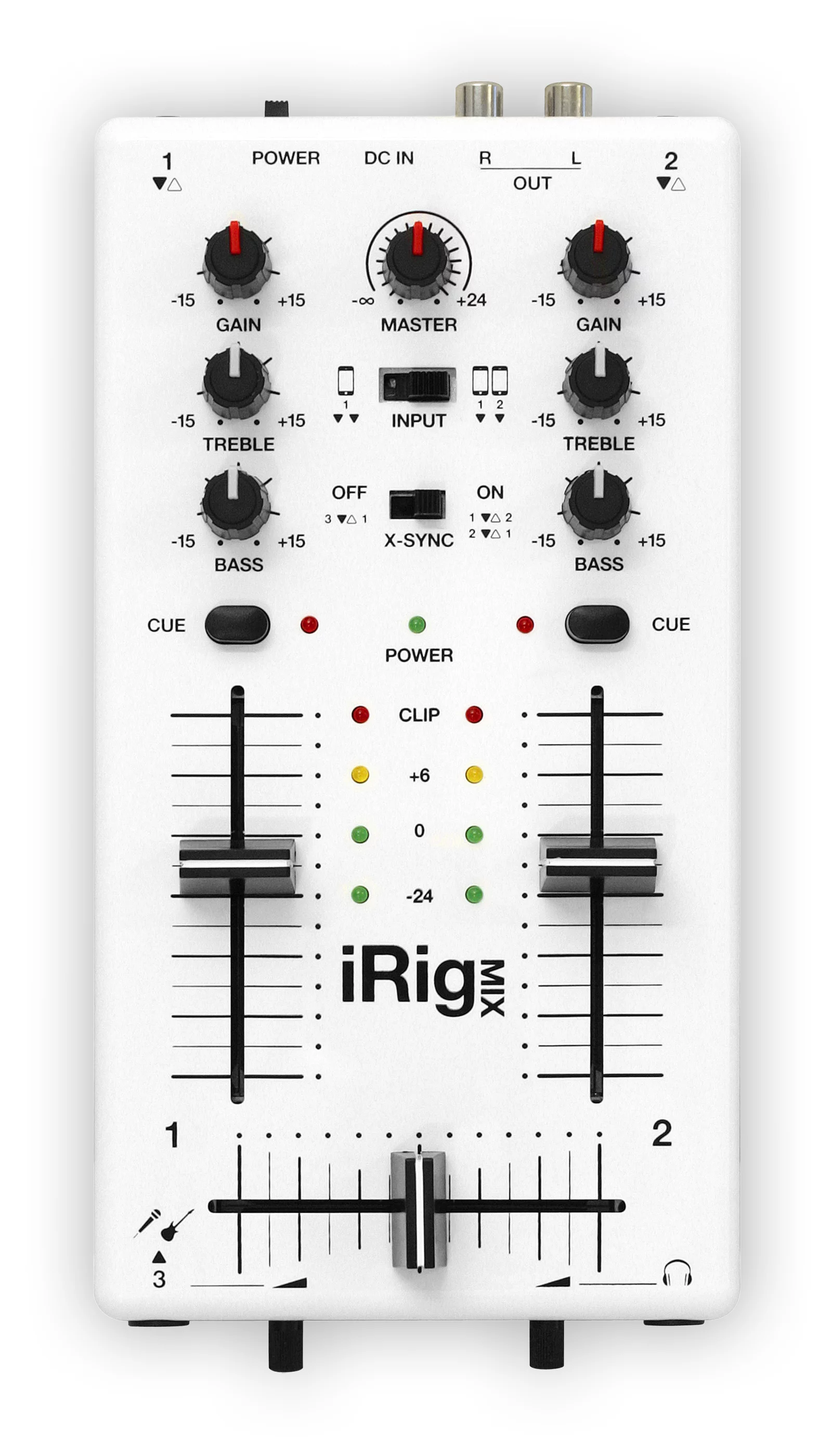 Detail of the iRig MIX from IK Multimedia