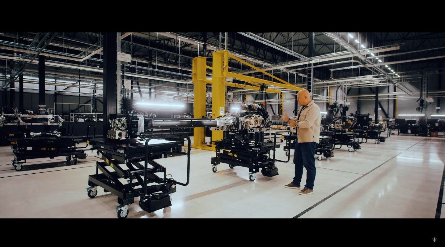 A look at the entire Koenigsegg Gerema drivetrain Light Speed Tourbillon Transmission