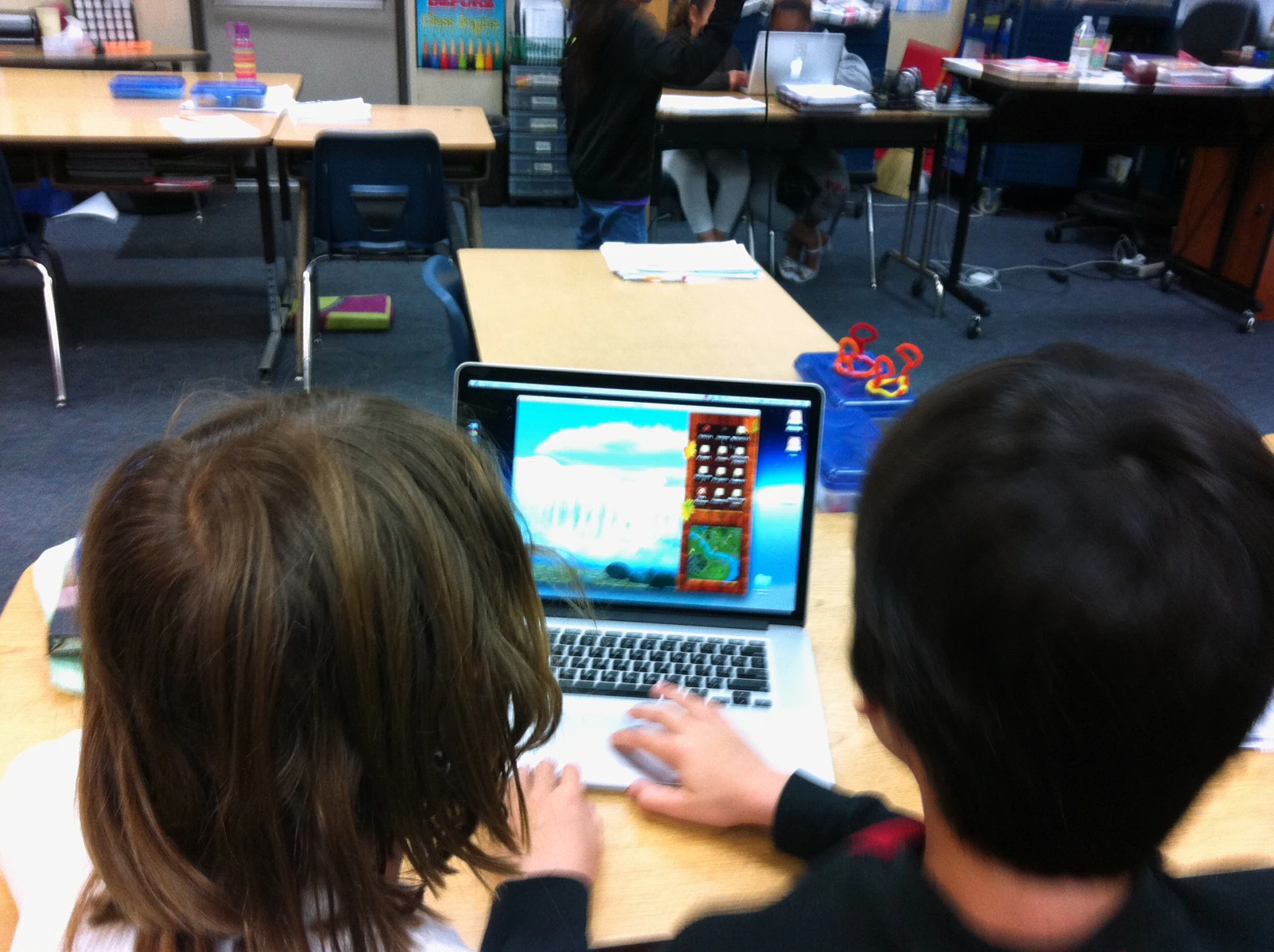 Students trying their hand at CodeSpells