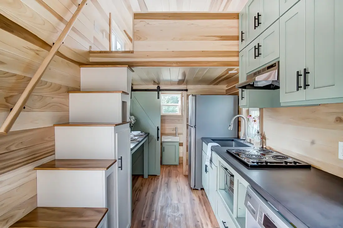 Access to the Clover's bedroom is gained by storage-integrated staircase