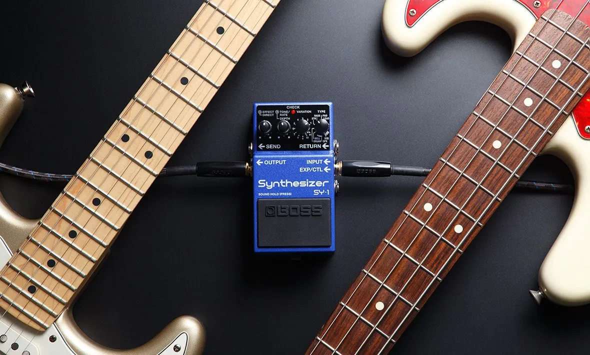 The Boss SY-1 Synthesizer pedal puts 121 synth sounds at a player's feet