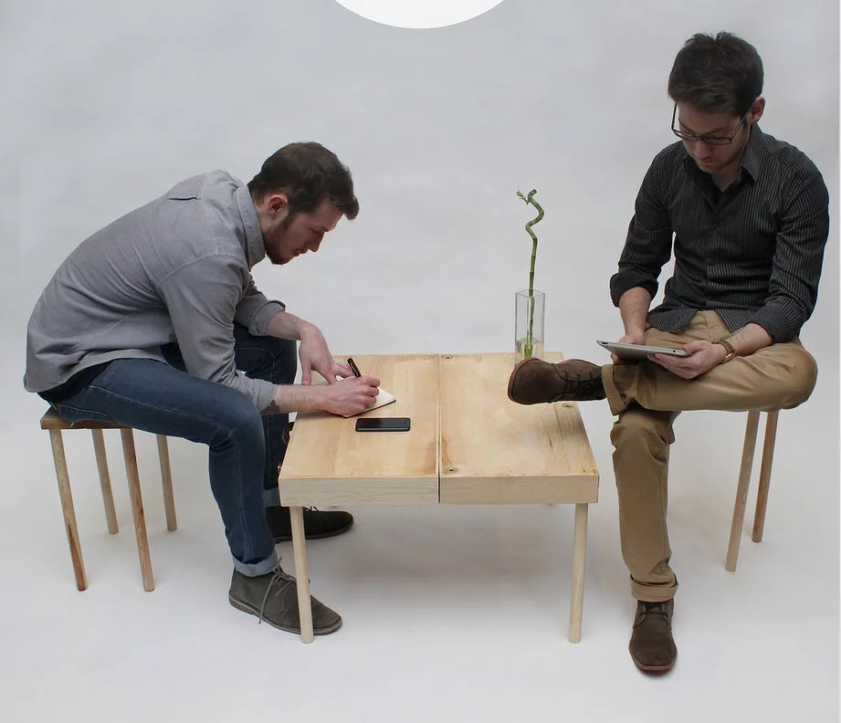 Alternatively, Boxed can be used to build a coffee table and two stools
