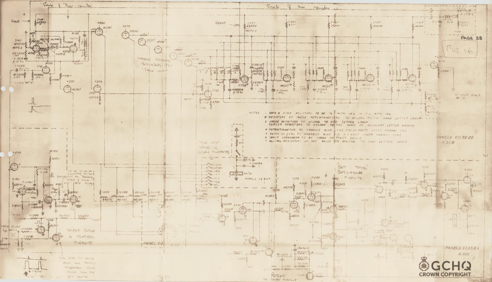 A page of Colossus schematics