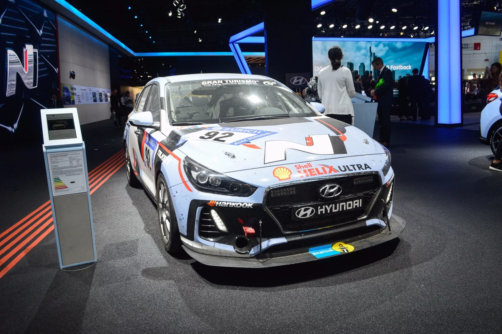 A throughly battered Hyundai i30 N development car