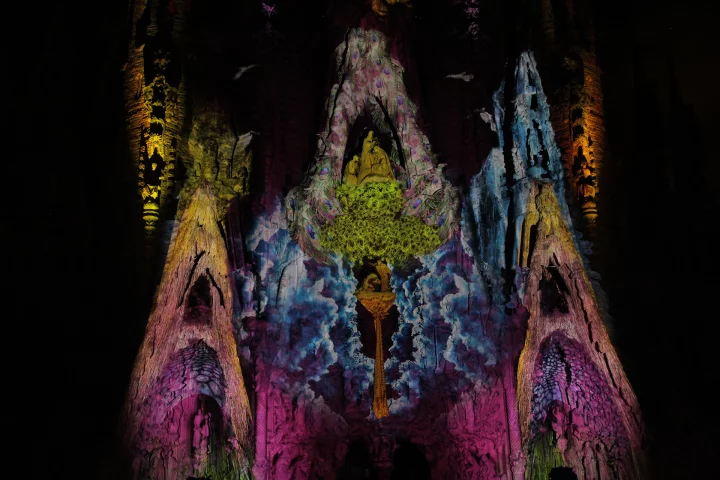 The Sagrada Família as it's never been seen before (Photo: Moment Factory)