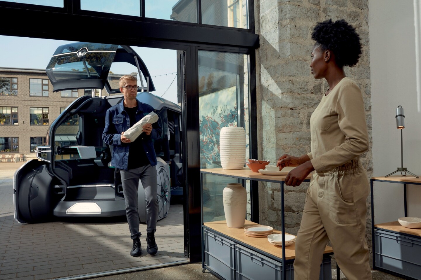 Customers could opt for the personal touch, having the EZ-Pro concierge delivery their package by hand