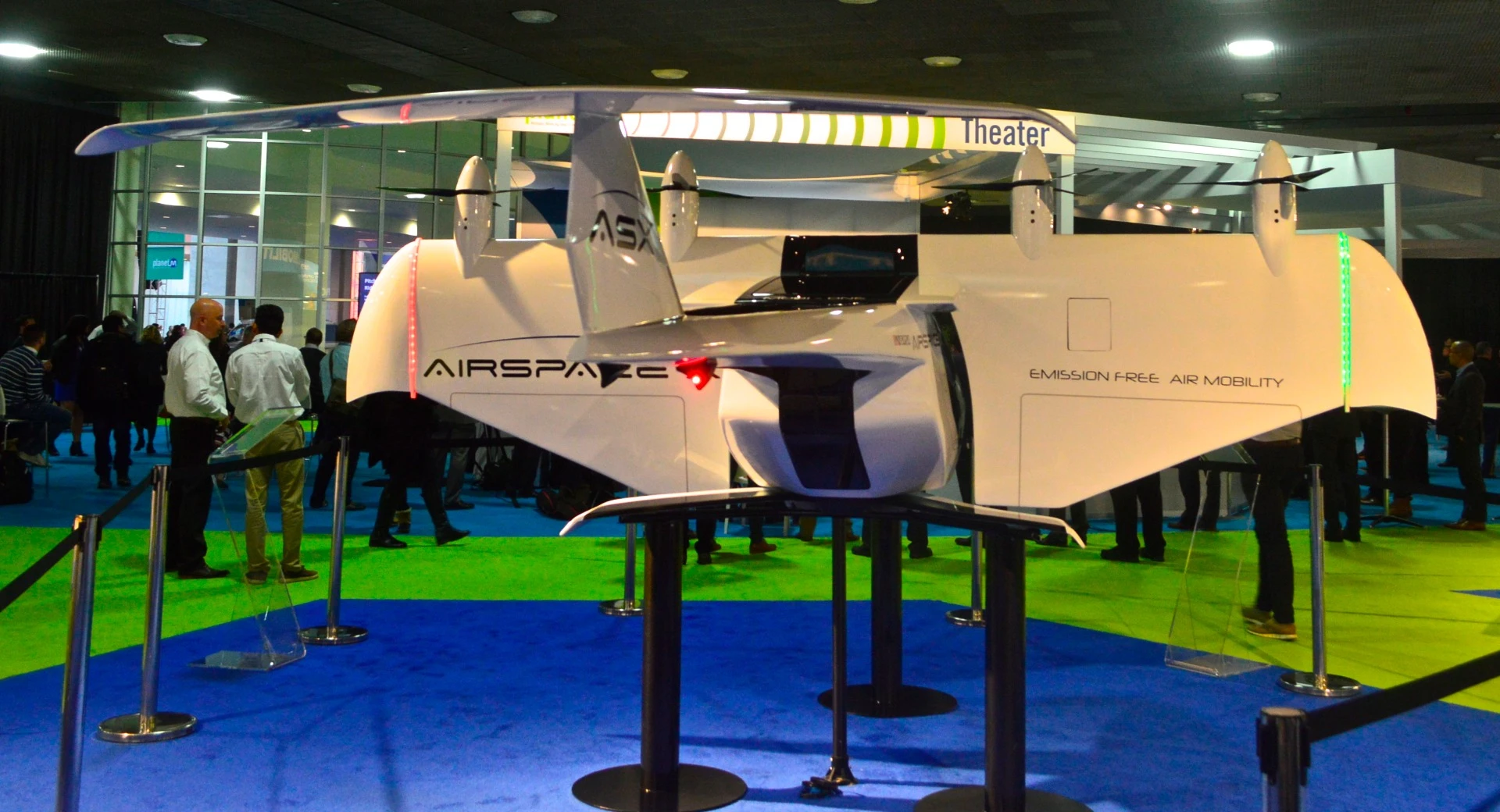 AirSpaceX shows off its Mobi-One model at the North American International Auto Show