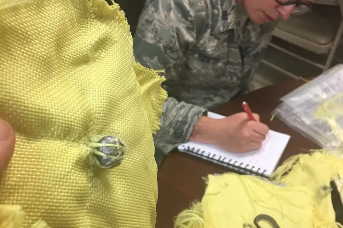 Air Force Academy Cadet 1st Class Hayley Weir created a goo-like substance that can stop bullets