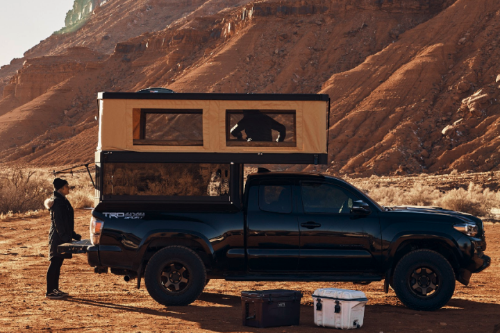 Tuner Outdoors gets into the pickup topper market with more space-to-weight and serious glass