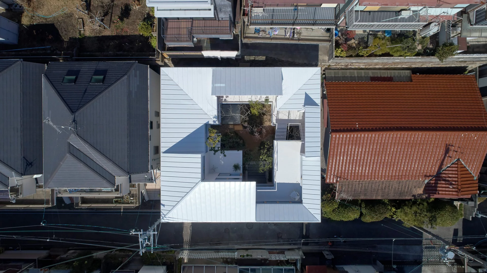 The Loop House, from above