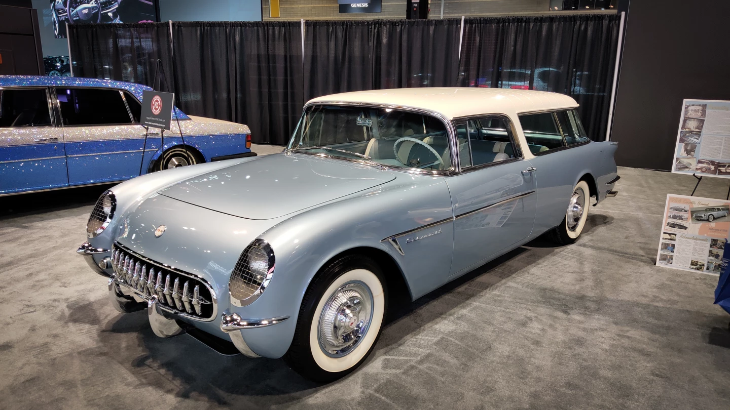 Back in the 1950s, Chevrolet built a few wagon concepts around a Corvette chassis and powertrain. Those concepts were all destroyed, but this recreation shows what might have been