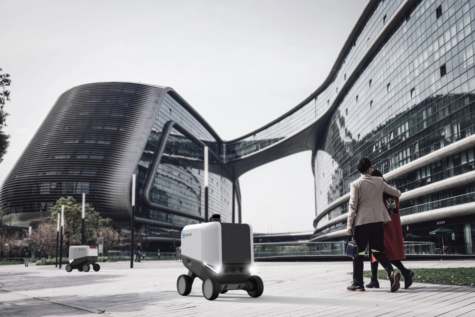 Eliport robots will be able to travel up to 25 km (16 miles) on one charge of their battery pack