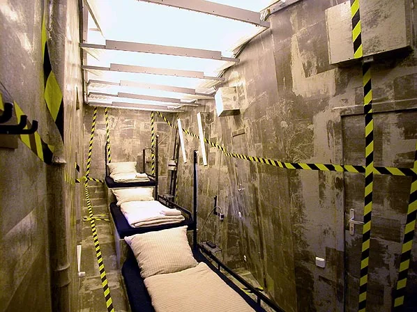 Crime Scene Room at Propeller Island City Lodge