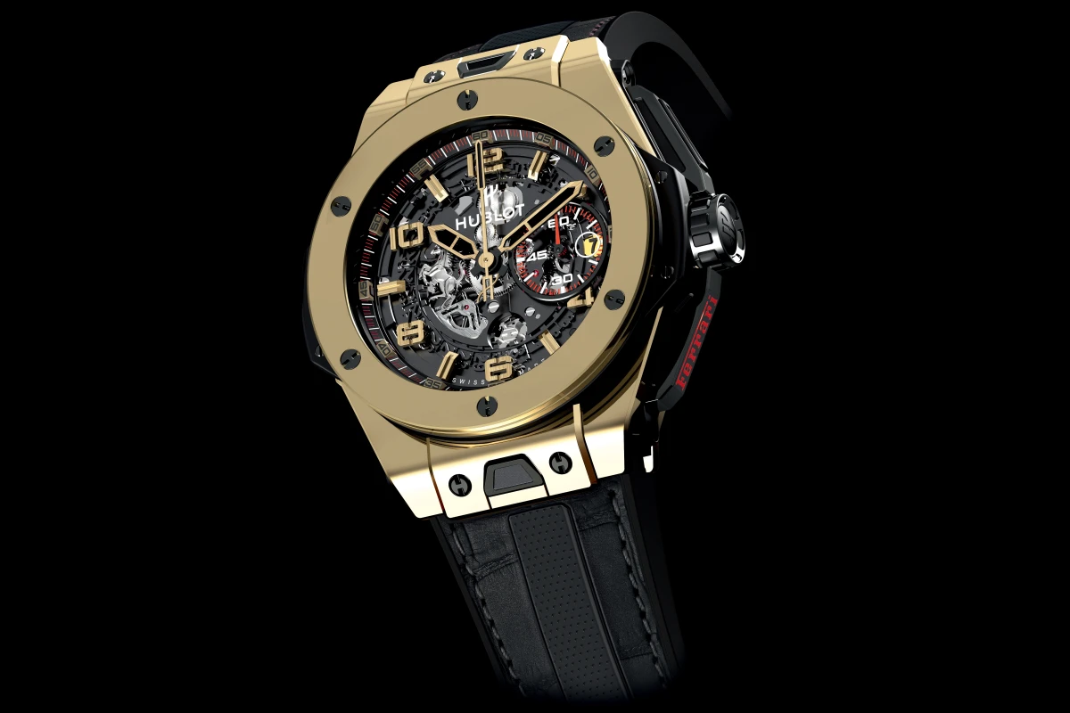 The Big Bang Ferrari is the first watch resulting from a partnership between Hublot and Ferrari