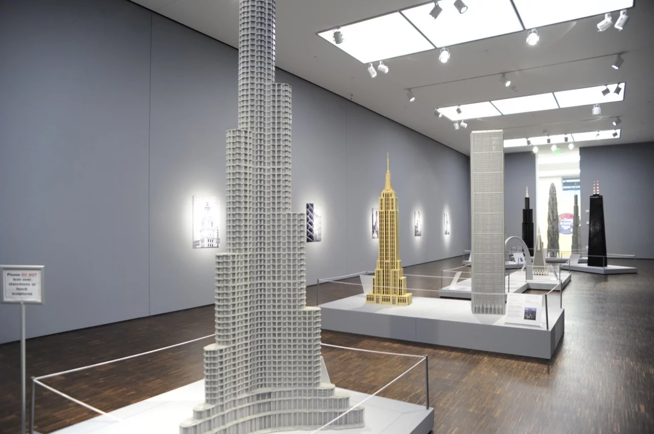 The Lego Khalifa features some 450,000 plastic bricks and rises to a height of 17 ft (5 m) high