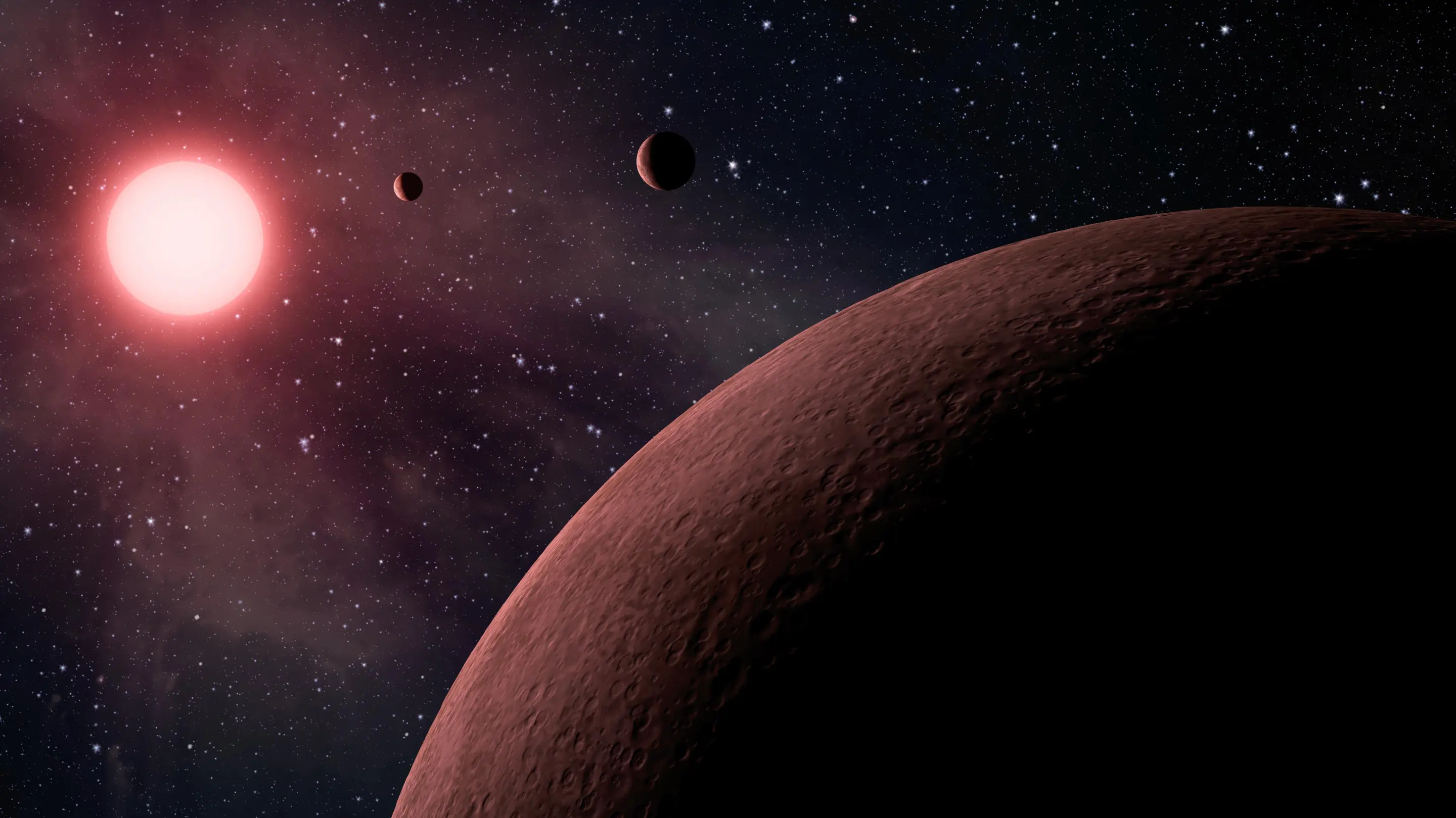 The new Super-Earth has a mass that is 4.5 times larger than that of our planet and it revolves around its sun in 28 days (Image: NASA)