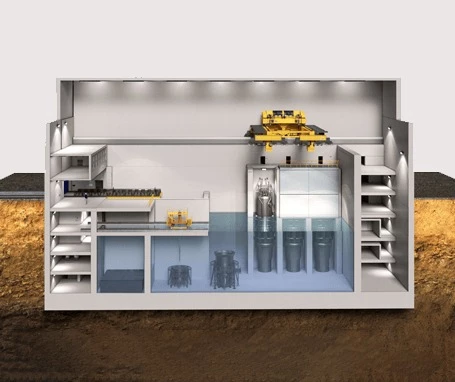 A conceptual NuScale modular nuclear plant