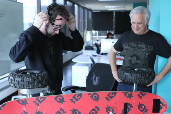 The aptly named "Board of Imagination," moves forward just by having a user think about it while wearing an Emotiv EPOC headset