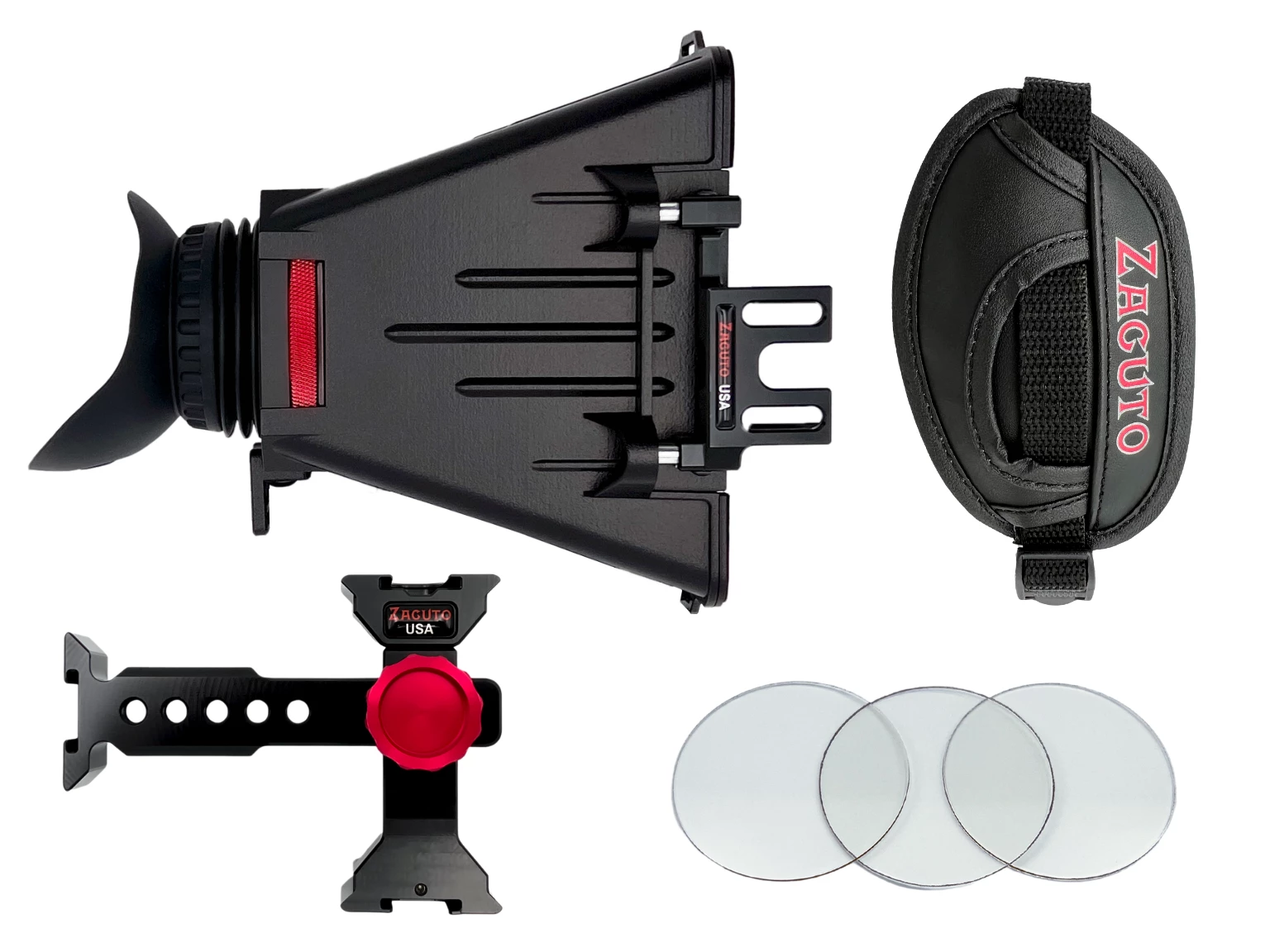 The various components of the base Z-Finder setup