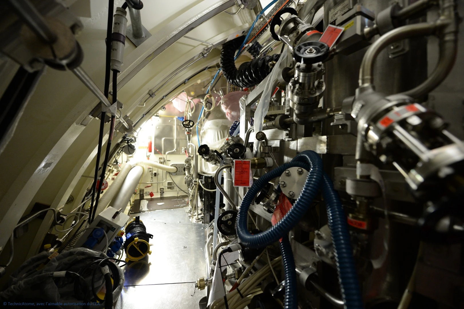 The engine space aboard Suffren