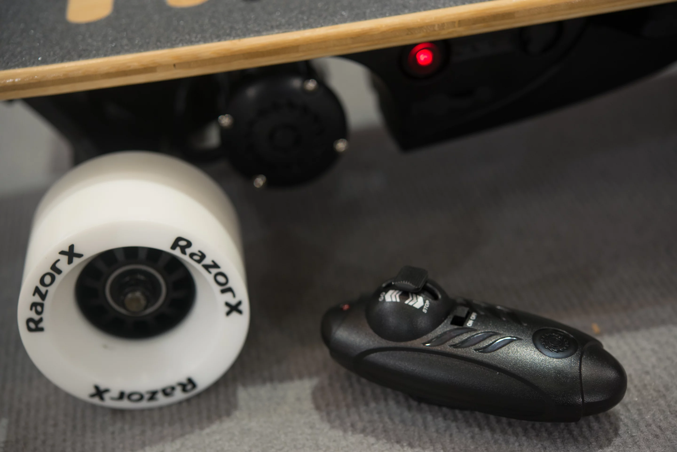 The RazorX Cruiser Electric Skateboard will run for 40 minutes on a full charge