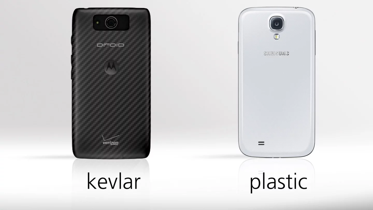 The Droid Maxx's kevlar probably won't stop a bullet, but it should provide more protection than the GS4's standard plastic