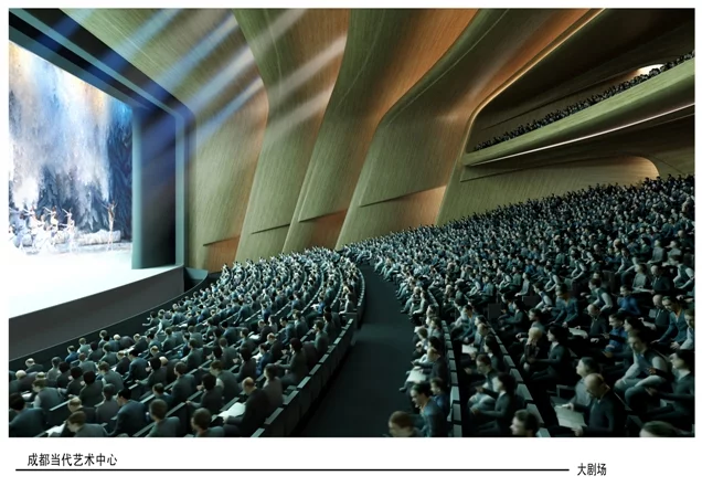 The New Century Global Center also contains a theater and concert hall which each have a capacity of 1,000 (Image: ETG)