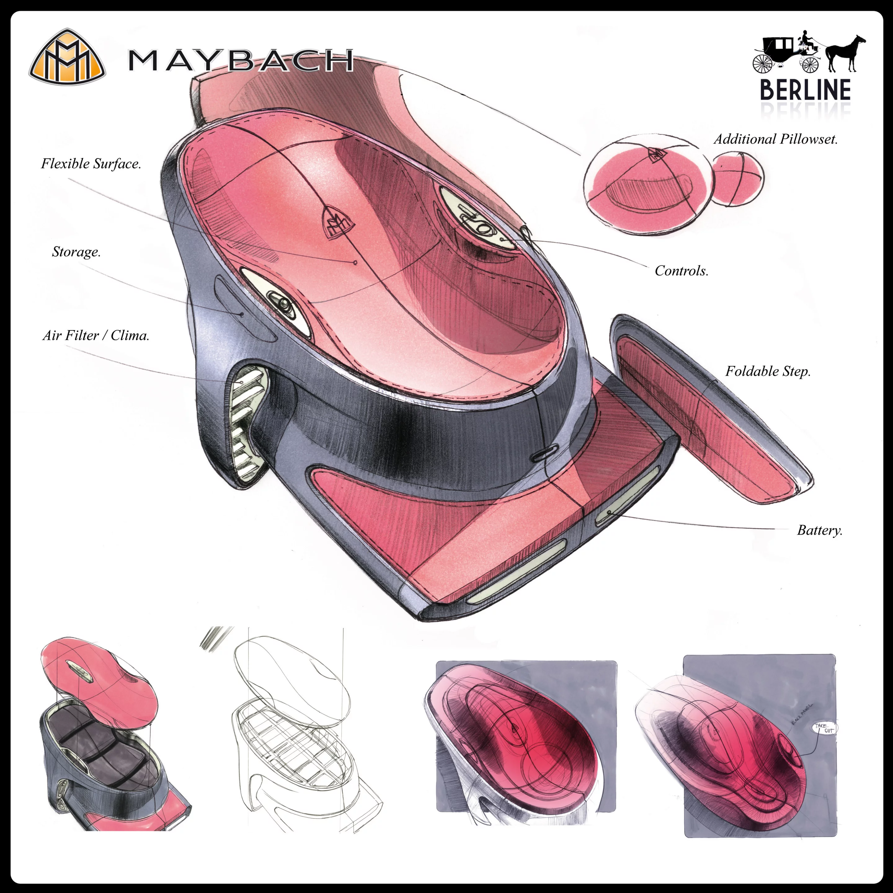 Interior Maybach Berline (Image: Mercedes-Benz Interior Design Studio Germany)