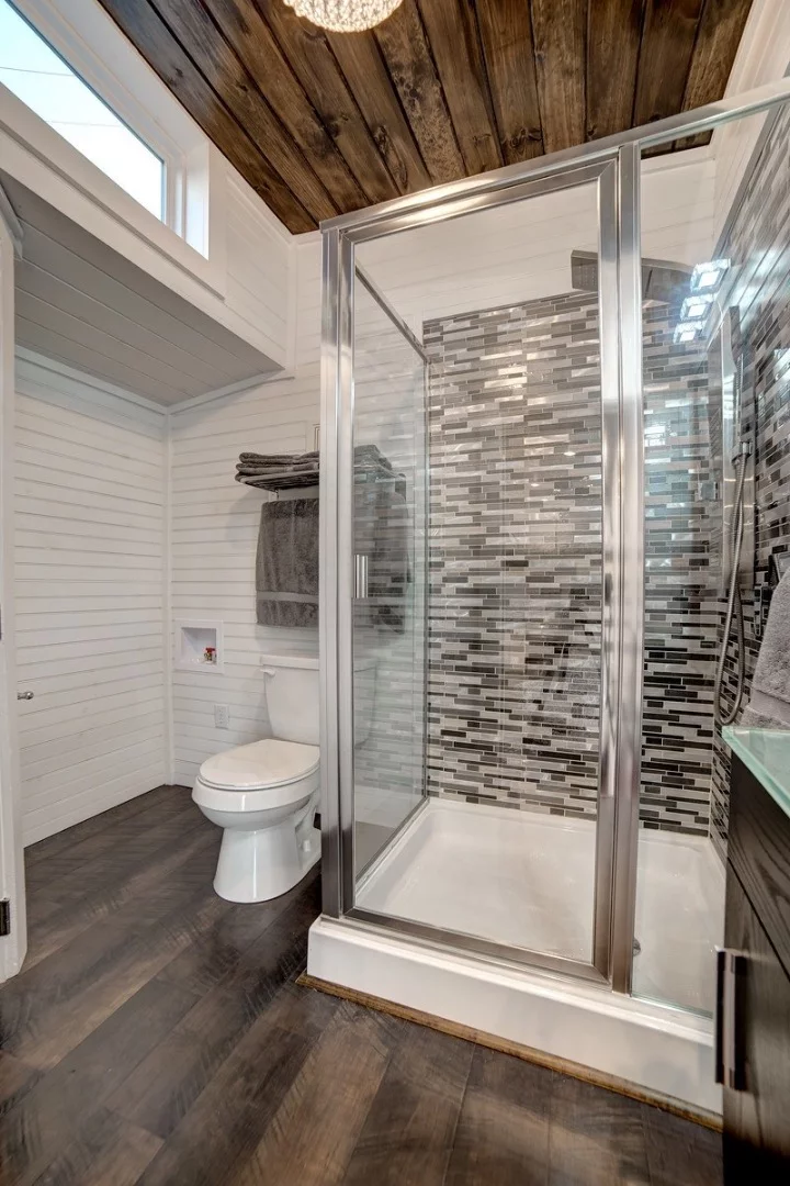 The most notable feature downstairs is the large bathroom