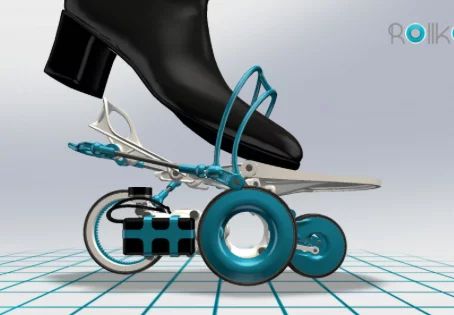 The articulated heel offers a more natural stride during walking