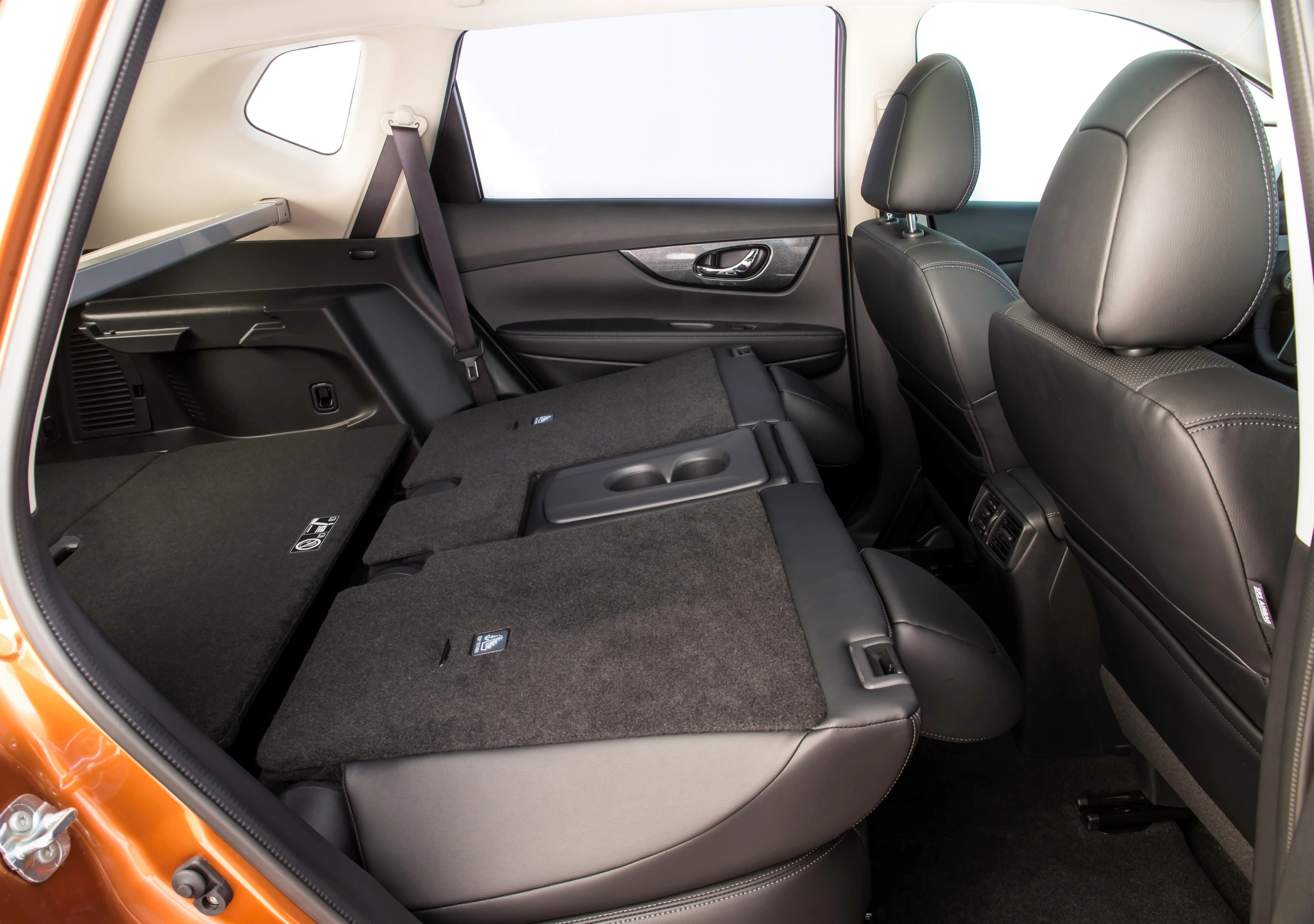 Fold down rear seats and a larger X-Trail interior makes for improved storage