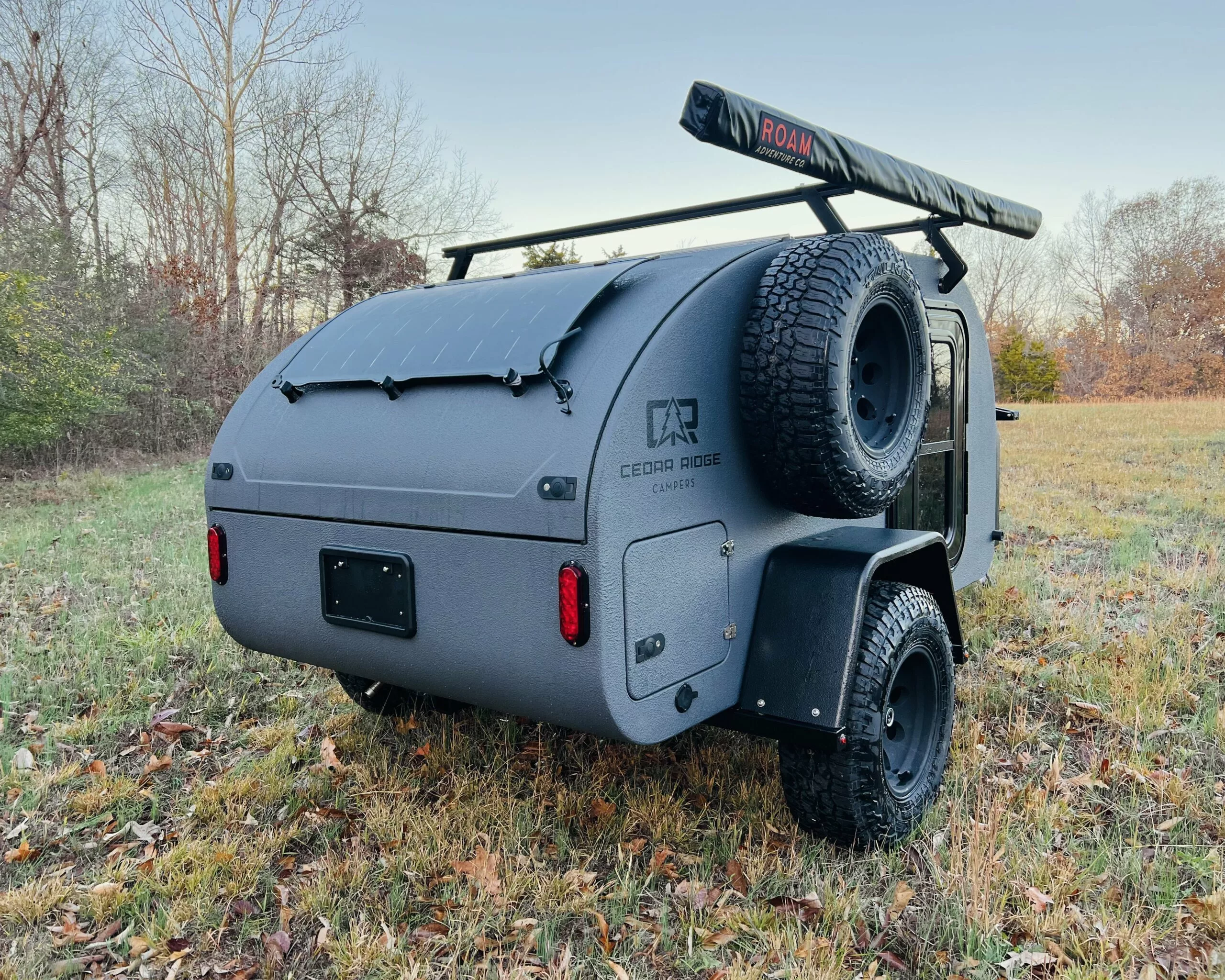 The Vega 2.0 comes with a tailgate-mounted solar panel for charging the lithium battery