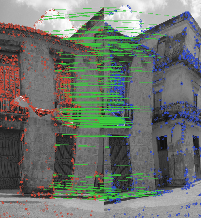 CENTR's in-camera calibration analyzes the images to create seamless panoramas