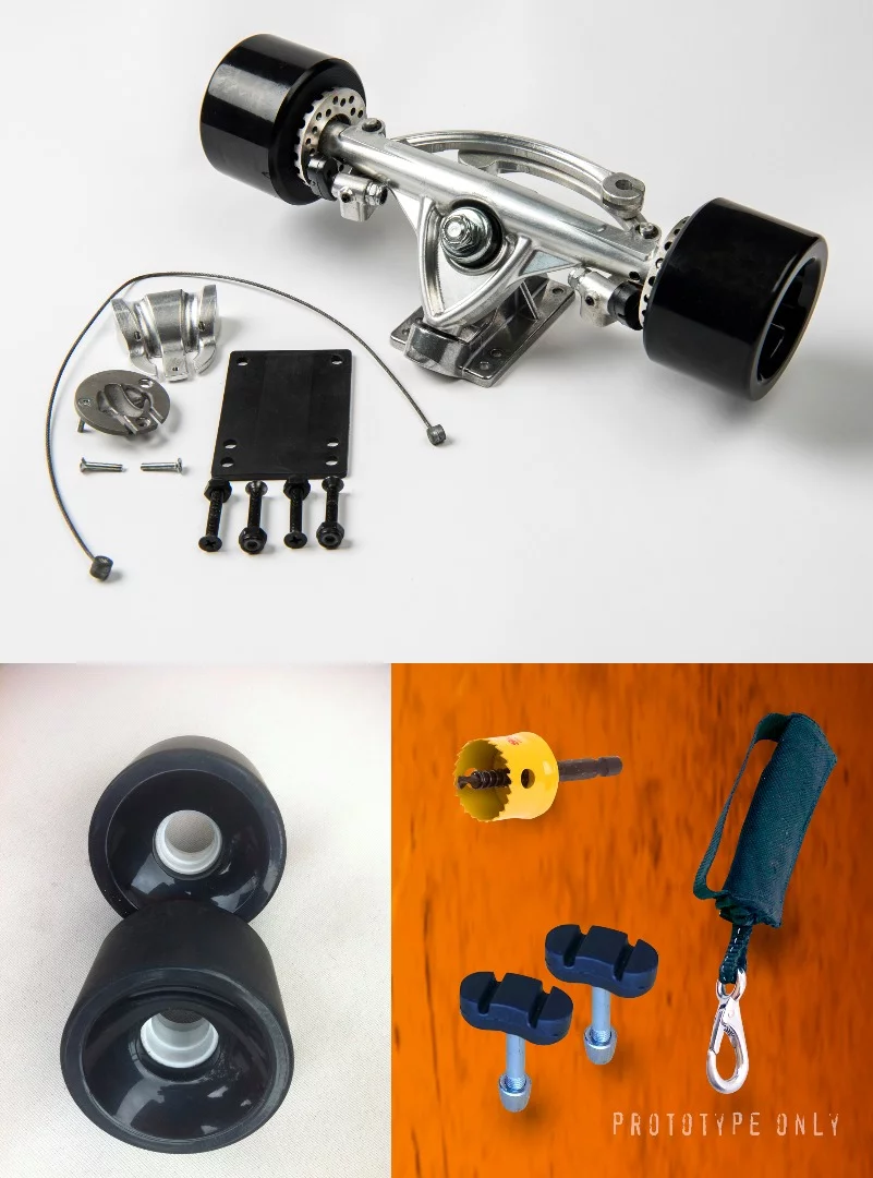 The Boarder Control Skateboard retrofit kit