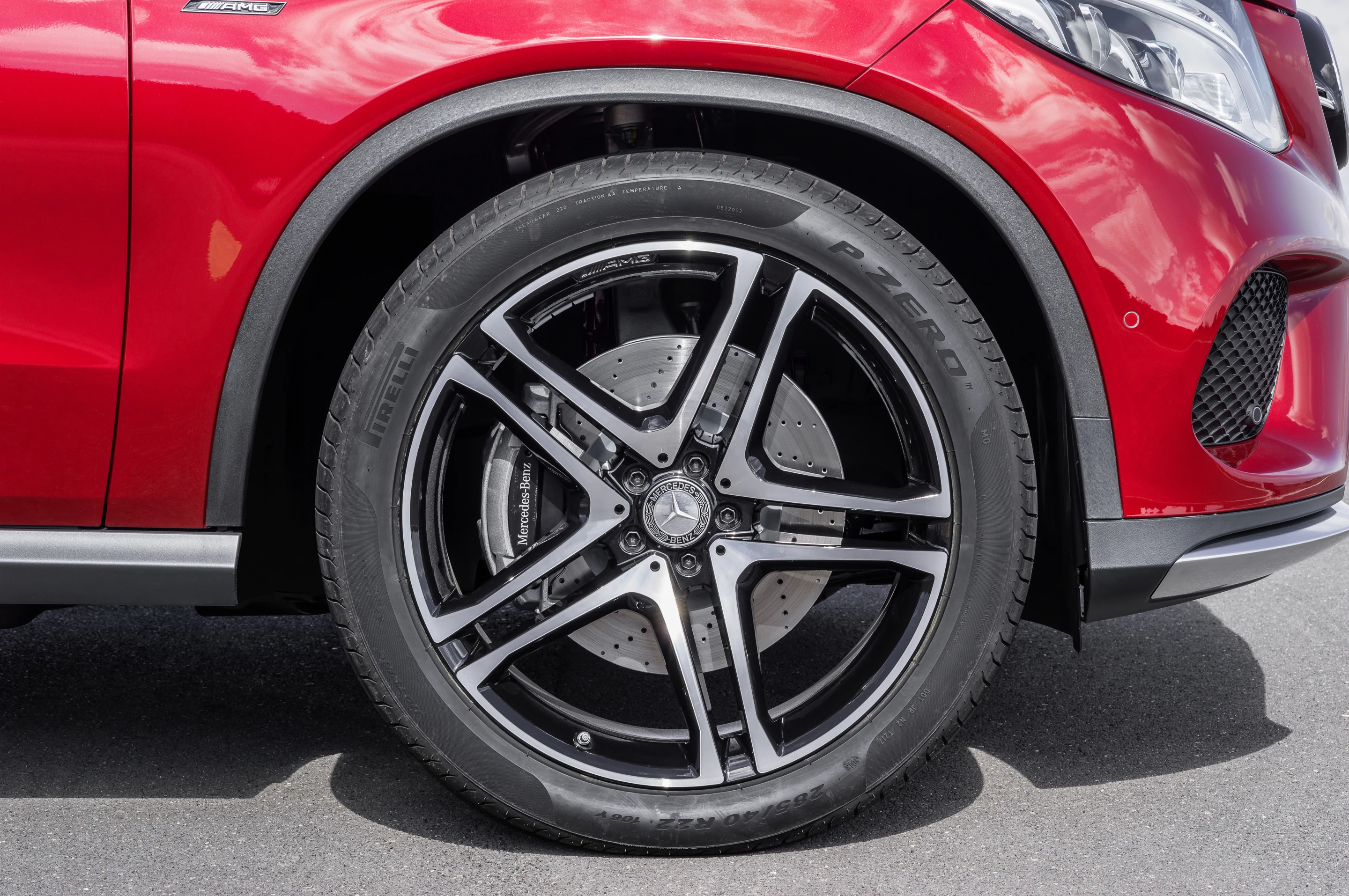 Wheels up to 22 inches can be specced on the GLE Coupe