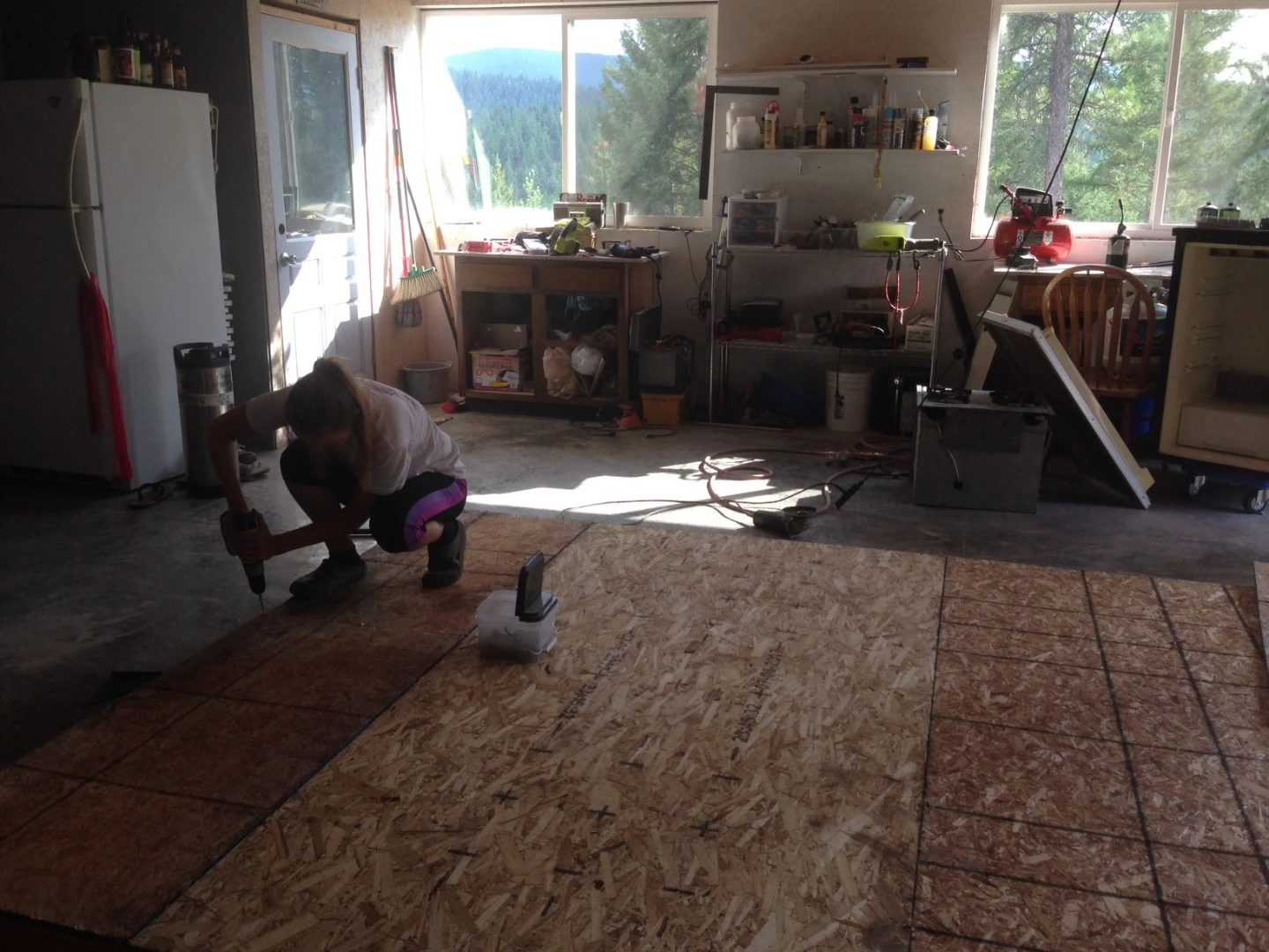 Building the cabin's floor