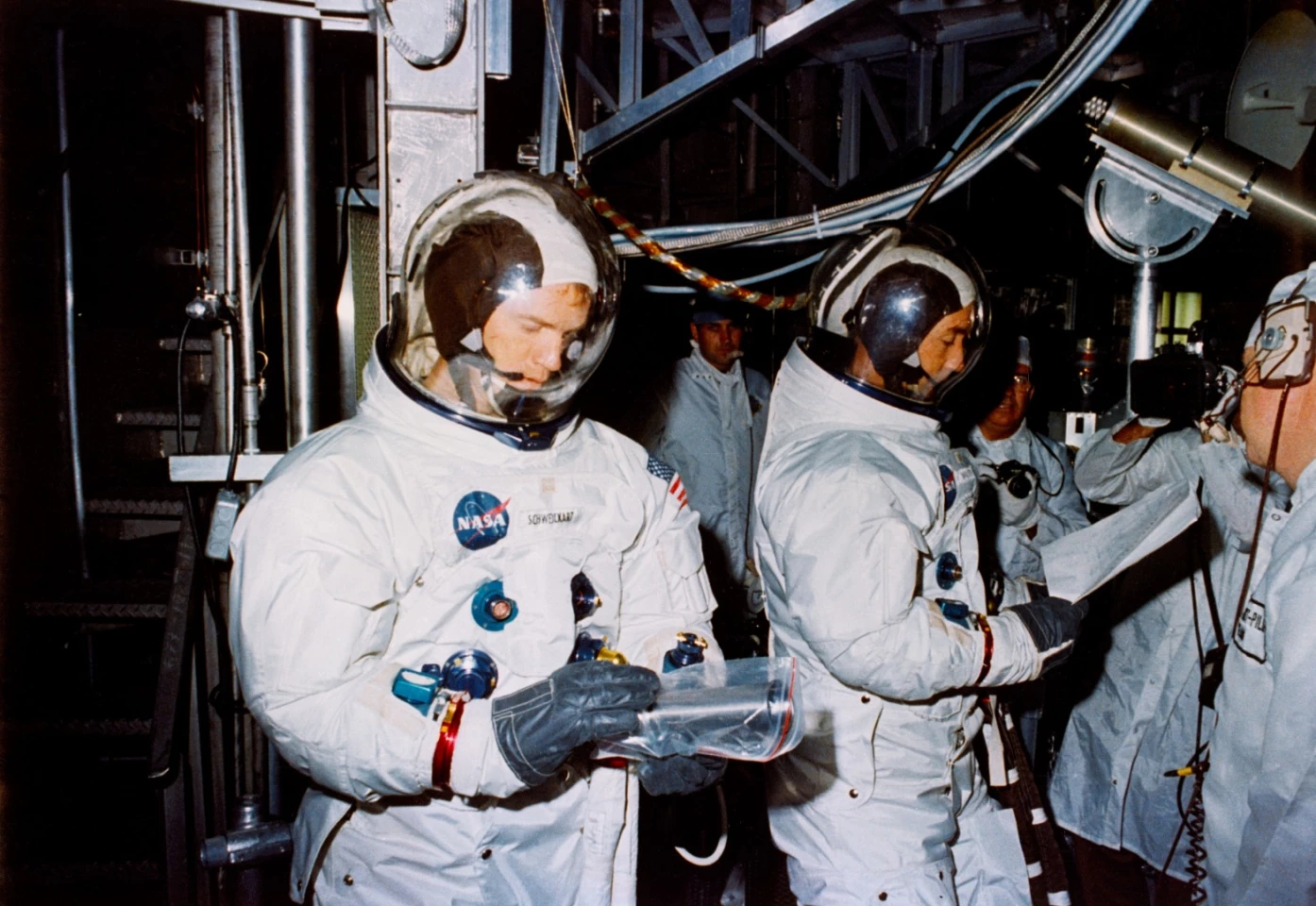 Apollo 9 crew in training
