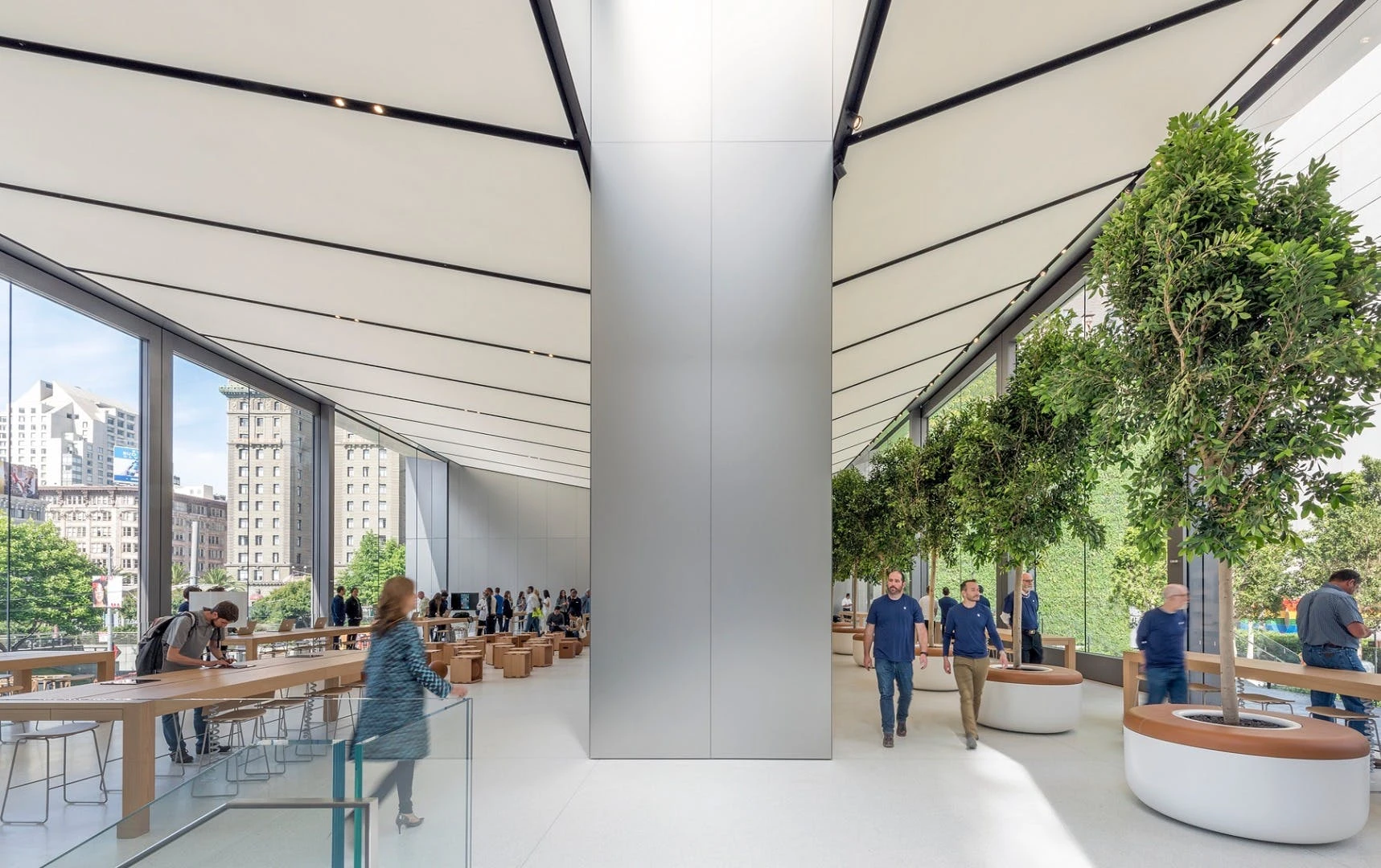 Inside Apple's Union Square store in San Francisco