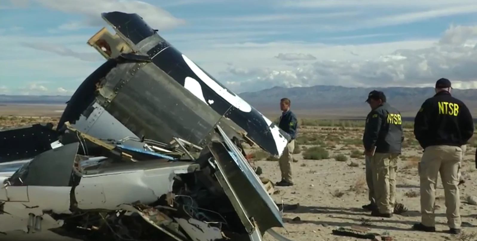 Will the crash of SpaceShipTwo put and end to space tourism before it begins? (Image: NTSB)