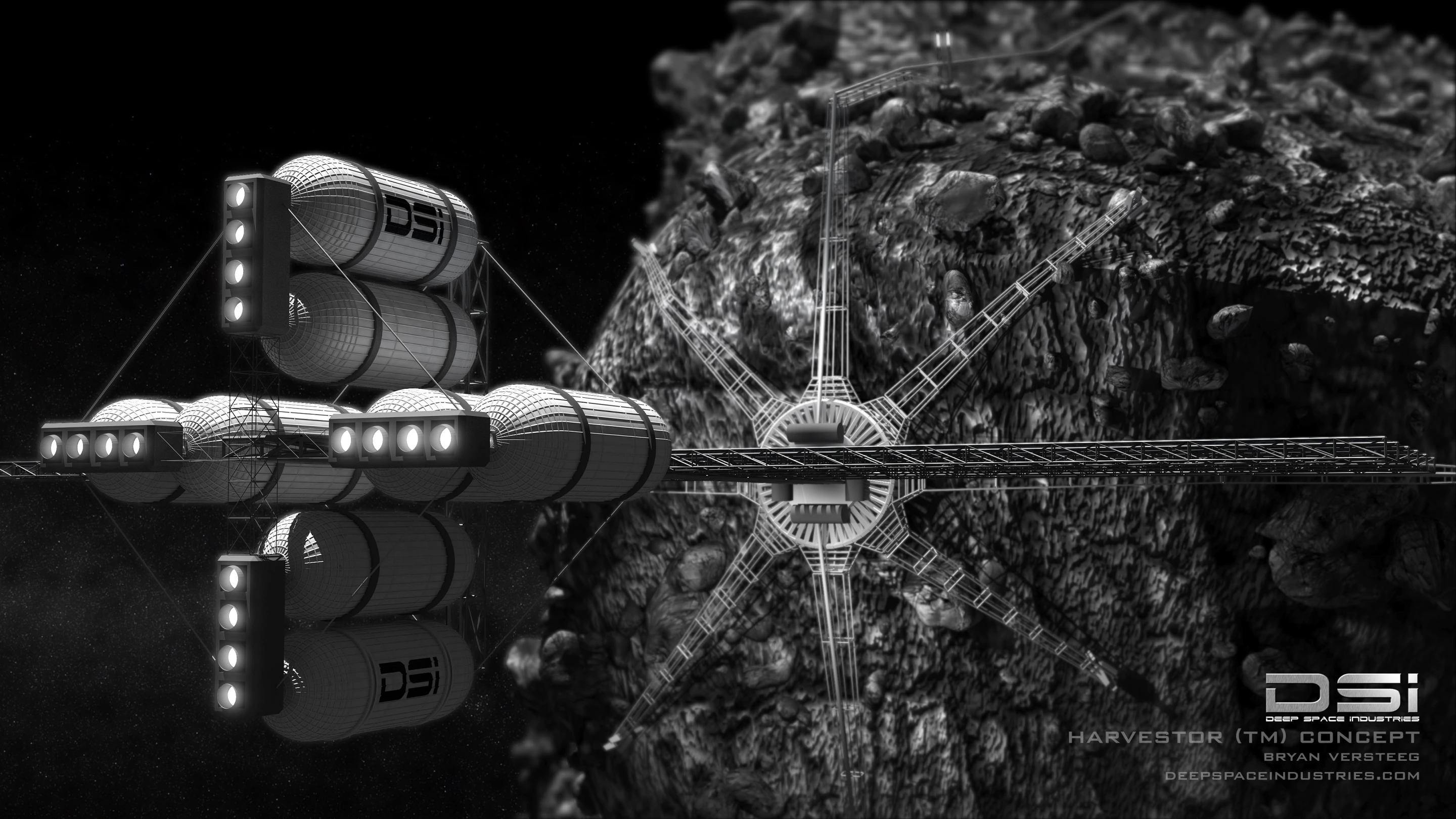 Artist's concept of DSI's Harvestor (Image credit: DSI)